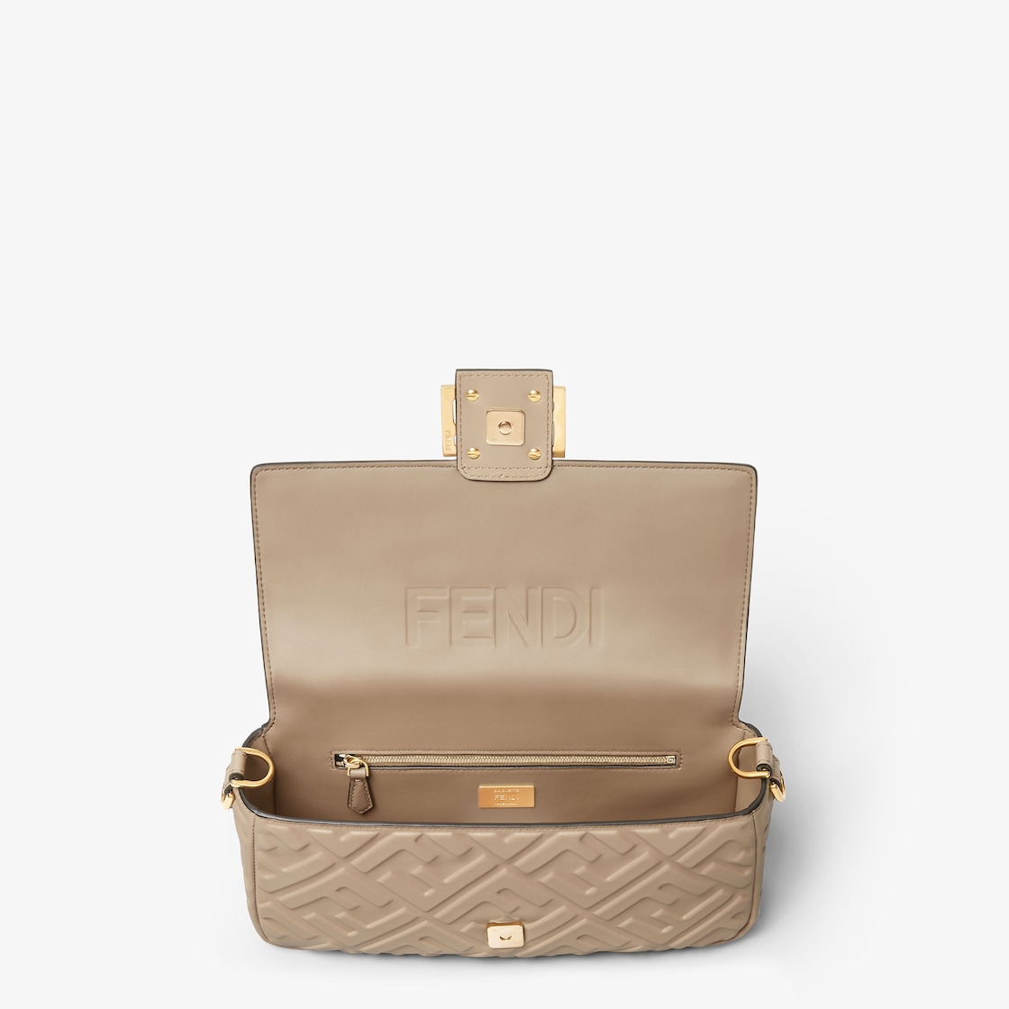 FENDI Baguette® Dove gray leather bag - Image 2